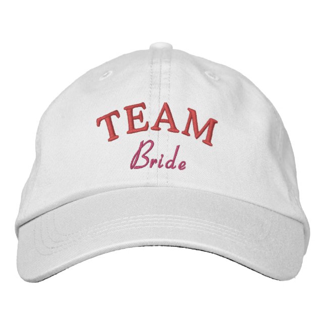 Bordada Gorra de béisbol bordado personalizada por novia e (Anverso)