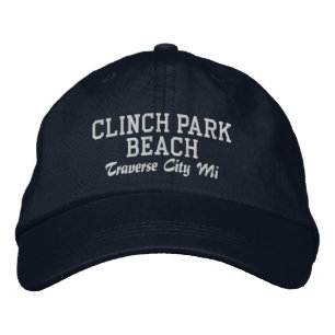 Bordada Gorra de béisbol Clinch Park Beach Traverse City M
