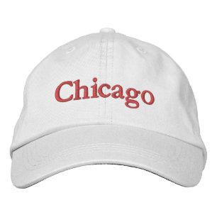 Bordada Gorra de béisbol con bordado de Chicago
