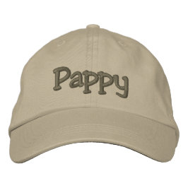 Bordada Gorra de béisbol con bordado de pappy Mocha / Gorr