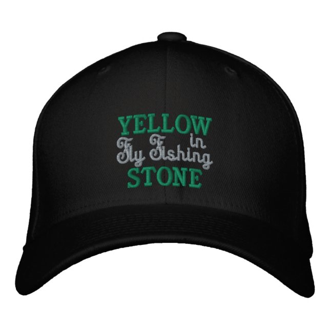 Bordada Gorra de béisbol con bordado de volea amarilla (Anverso)