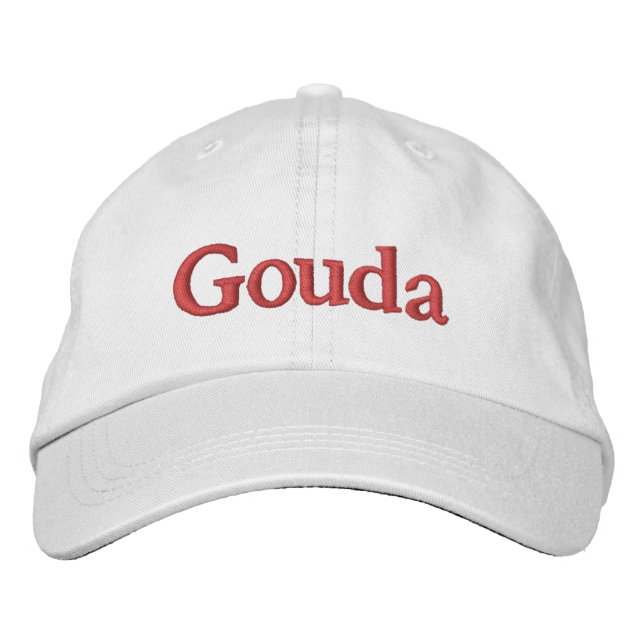 Bordada Gorra de béisbol con bordado Gouda (Anverso)