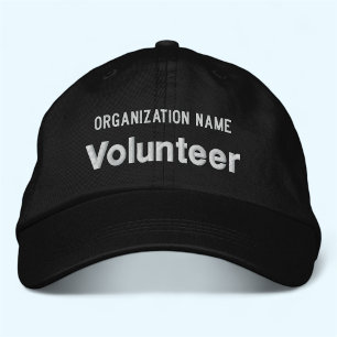 Bordada Gorra de béisbol con sombrero de voluntario bordad