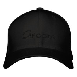 Bordada Gorra de béisbol de Groom personalizada con bordad