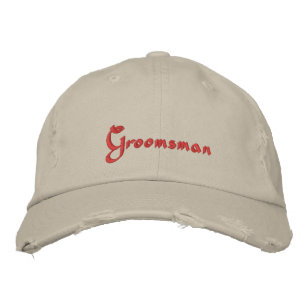 Bordada Gorra de béisbol de Groomsman Embroied