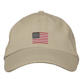 Bordada gorra de béisbol de la bandera de Estados Unidos