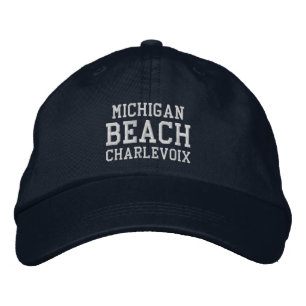 Bordada Gorra de béisbol de la playa Michigan Charlevoix