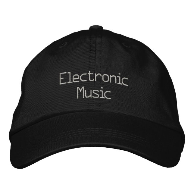 Bordada Gorra de béisbol de música electrónica (Anverso)