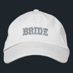 Bordada Gorra de béisbol de novia, diseño moderno<br><div class="desc">Gorra de béisbol de novia,  diseño moderno</div>