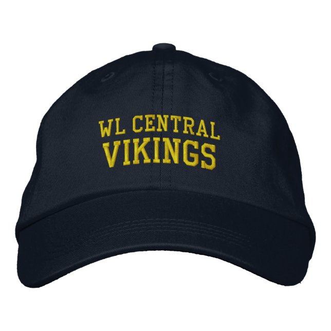 Bordada Gorra de béisbol de Walled Lake Central High Schoo (Anverso)