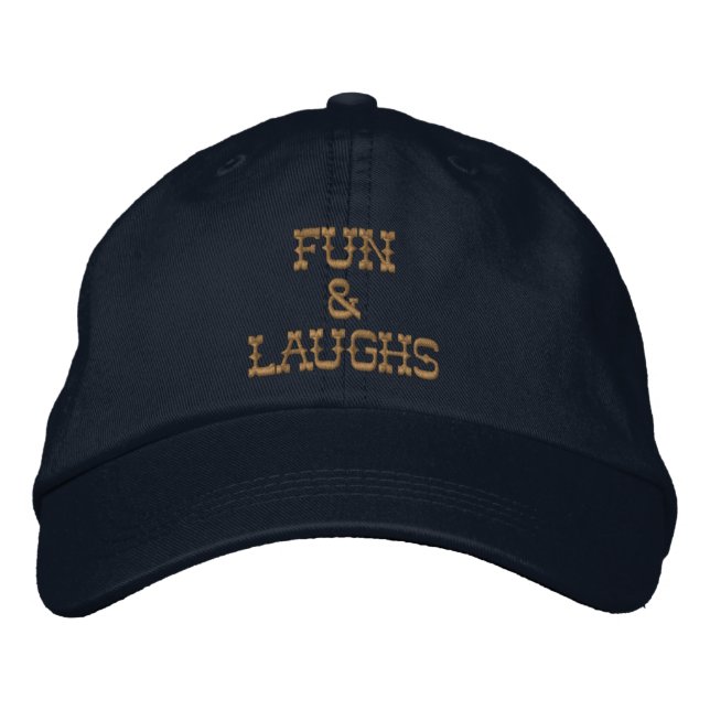 Bordada Gorra de béisbol divertida con texto impreso-Gorra (Anverso)