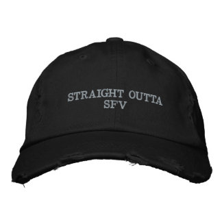 Bordada Gorra de béisbol negra recta del outta SFV