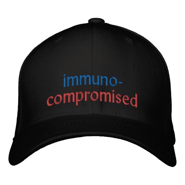Bordada Gorra de béisbol para inmunocomprometidos (Anverso)