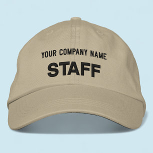 Bordada Gorra de béisbol personalizada caqui con sombrero