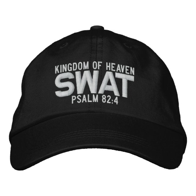 Bordada gorra de béisbol Personalizado SWAT (Anverso)