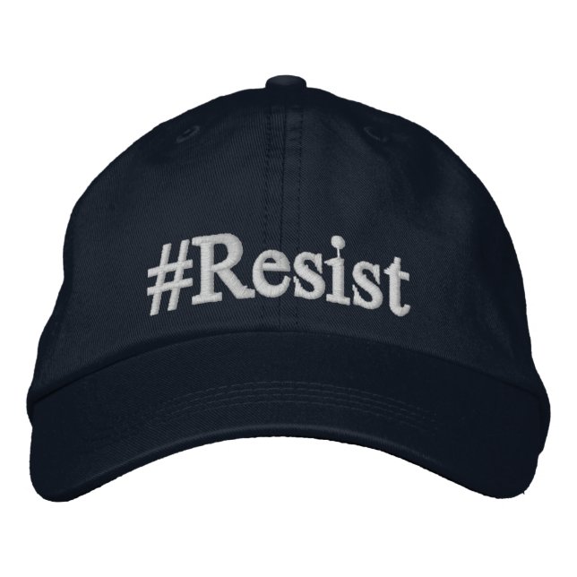 Bordada Gorra de béisbol #Resist (Anverso)