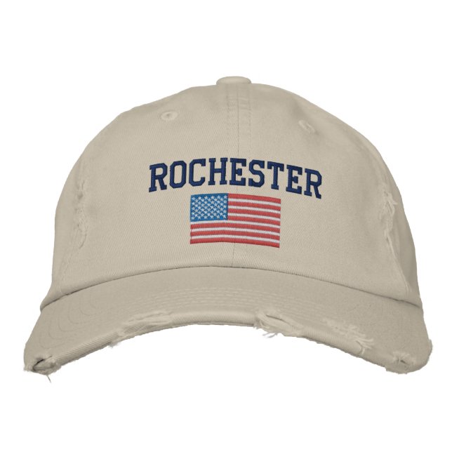 Bordada gorra de béisbol Rochester NY (Anverso)