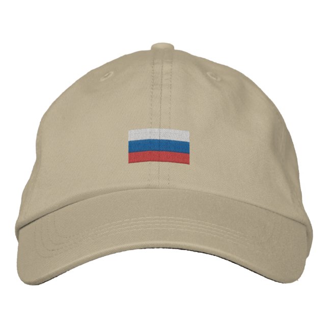 Bordada Gorra de béisbol rusa - Bandera rusa (Anverso)