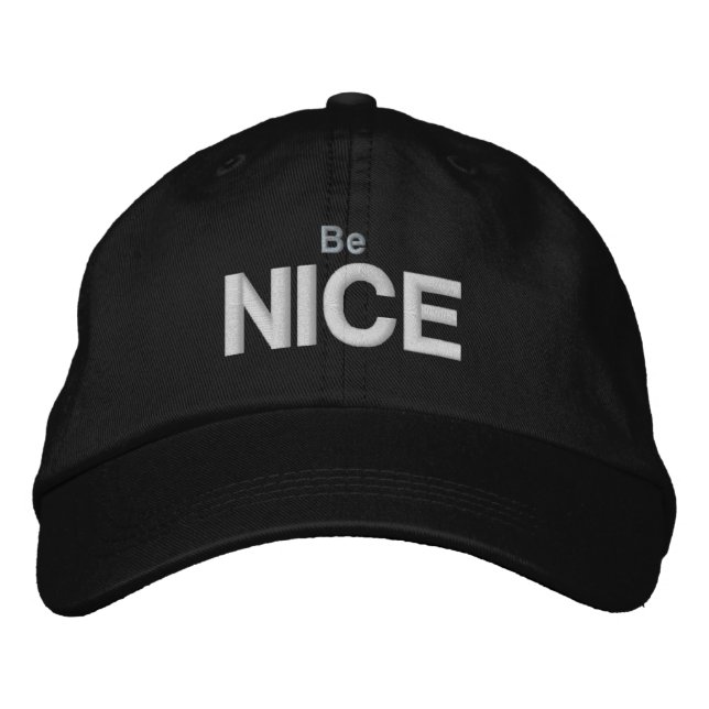 Bordada Gorra de béisbol Sé AMABLE (Anverso)