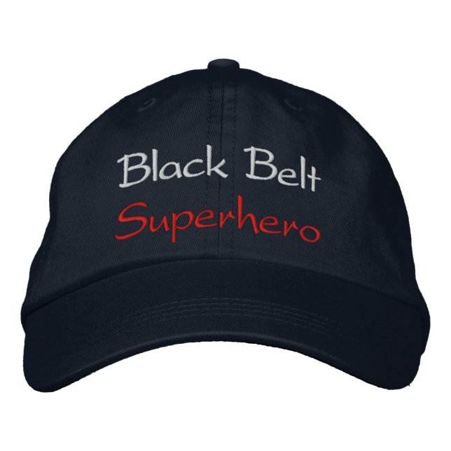 Bordada Gorra de béisbol Superhéroe del cinturón negro (Anverso)