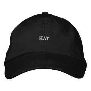 Bordada Gorra de béisbol (texto blanco)