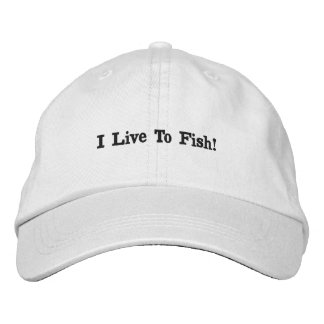 Bordada Gorra de béisbol Vivo para Pescar