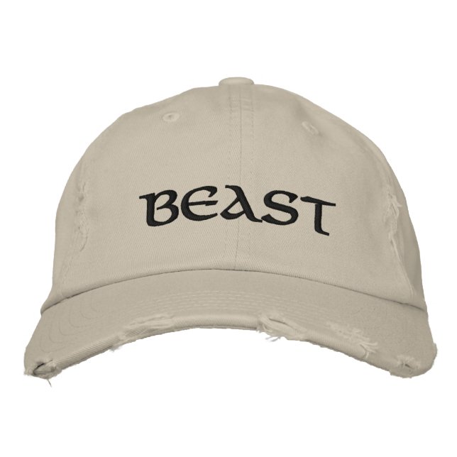 Bordada gorra de bestias (Anverso)