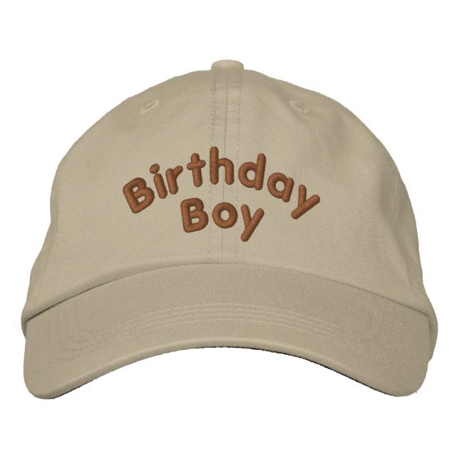 Bordada Gorra de Birday Boy Funny Embroidered (Anverso)