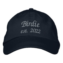 Bordada Gorra de Birdie - Baby Blue Stitling