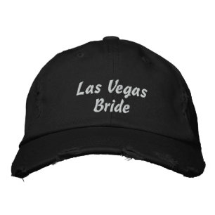 Bordada Gorra de bordado de novia de Las Vegas