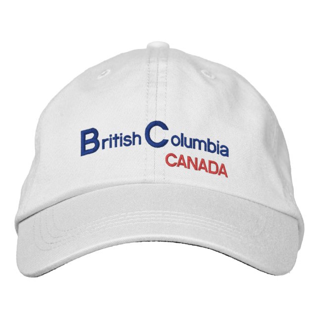 Bordada Gorra de British* Columbia Canada (Anverso)