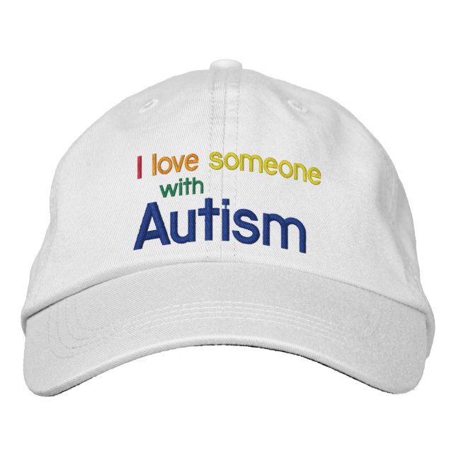 Bordada Gorra de canvas de autismo (Anverso)