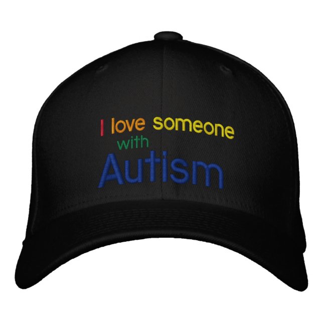 Bordada Gorra de canvas de autismo (Anverso)