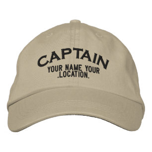Bordada Gorra de Capitán del Mar Personalizado