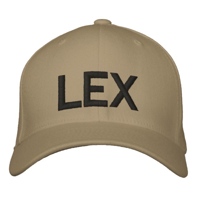 Bordada GORRA de código aeroportuario de LEX (Anverso)