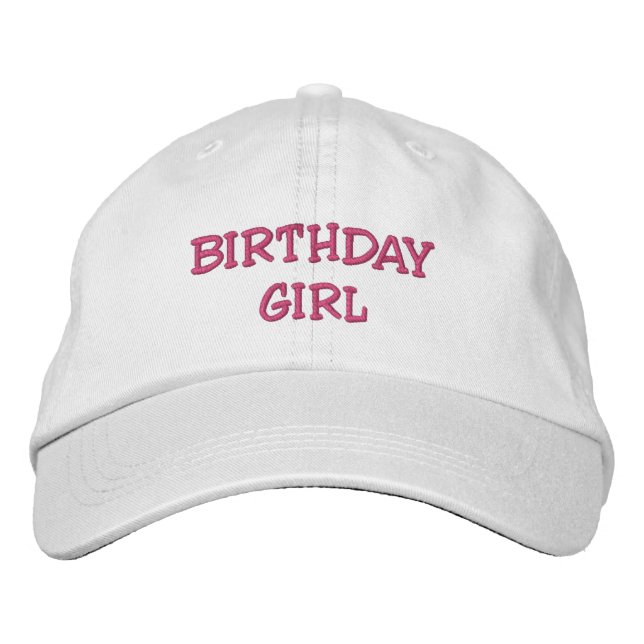 Bordada Gorra de cumpleañera (Anverso)