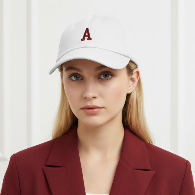 Bordada Gorra de cumpleaños personalizada unisex con inici (Monogram Baseball Cap Birthday Gift for Her or him, Personalized Unisex Cap Gift for Mom or Friends)