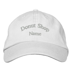 Bordada Gorra de Donut Shop Name Embroidered