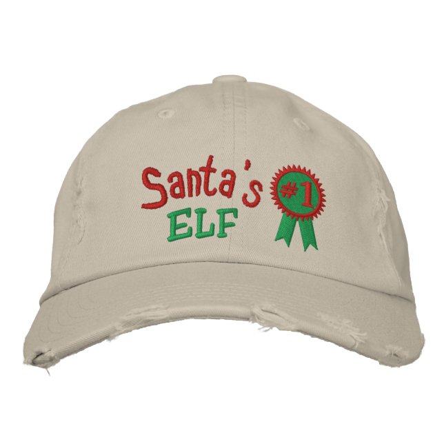 Bordada Gorra de Elf Embroidered de Santa (Anverso)