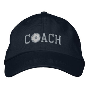 Bordada Gorra de Entrenador de Fútbol