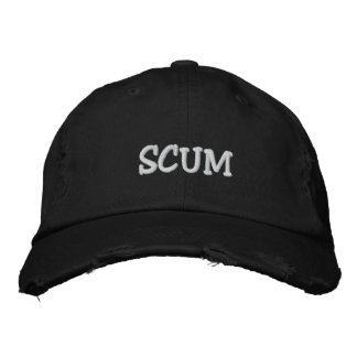 Bordada gorra de escoria
