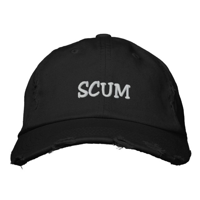 Bordada gorra de escoria (Anverso)