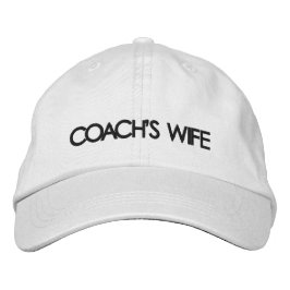Bordada Gorra de esposa del entrenador - gorra de mujer