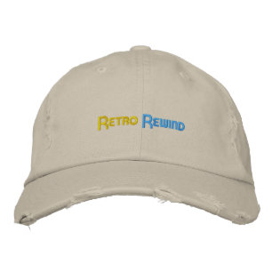 Bordada Gorra de estilo de rebobinado retro