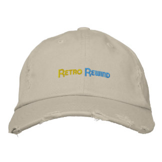 Bordada Gorra de estilo de rebobinado retro