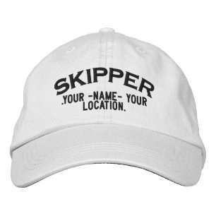 Bordada Gorra de estilo náutico de la esquiadora personali