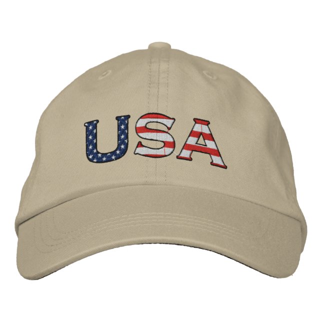Bordada GORRA de Estrellas y Tiras Embrodadas de Estados U (Anverso)