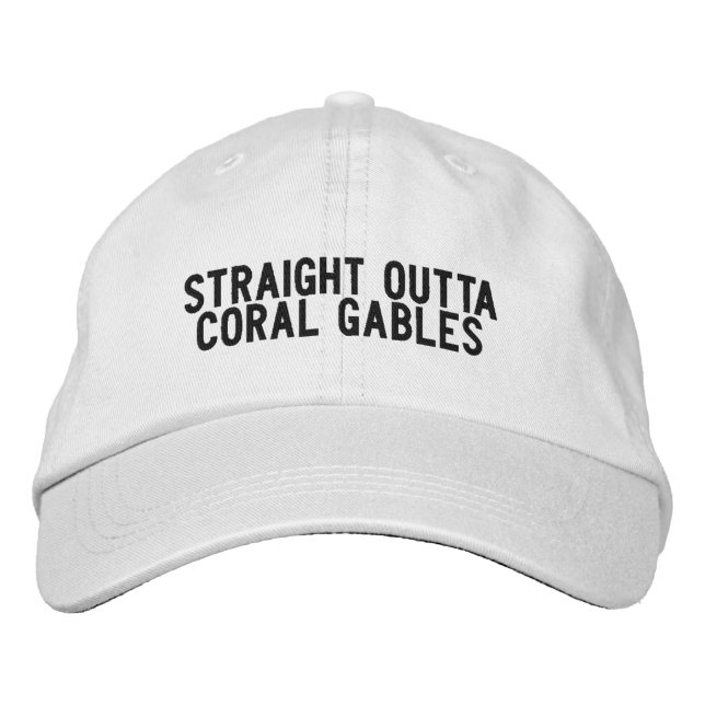 Bordada Gorra de Florida Outta Coral Gables (Anverso)