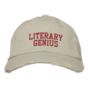 Bordada Gorra de genio literario