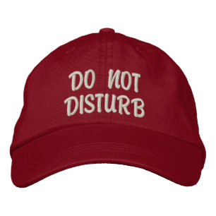 Bordada gorra de gimnasia "No molestar"
